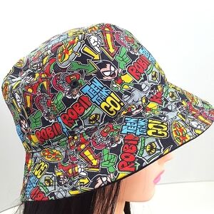 DC Comic Book Bucket Hat⚡Teen Titans Go| Robin💥Printed
